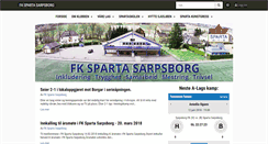 Desktop Screenshot of fkspartasarpsborg.no